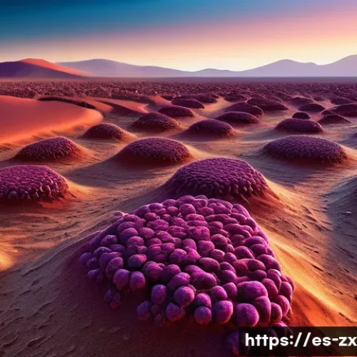 Home 30 화성 환경에 대한 생물학적 적응 연구 - A highly detailed scientific illustration of the extremophile bacterium Deinococcus radiodurans repa...